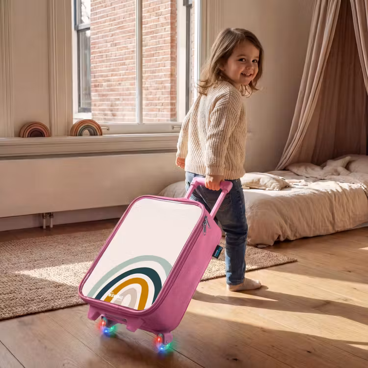 Valise enfant - Rose - Aqua arc-en-ciel brut — 2