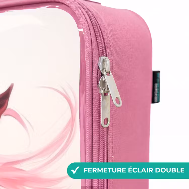 Valise enfant - Rose - Cheval aux couleurs roses et pastel — 7