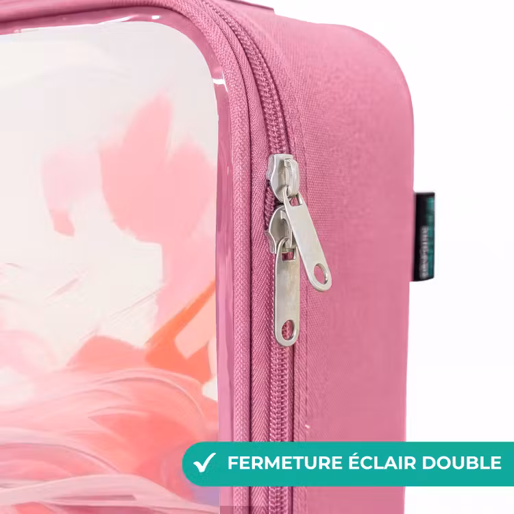 Valise enfant - Rose - Cheval rose pastel — 7