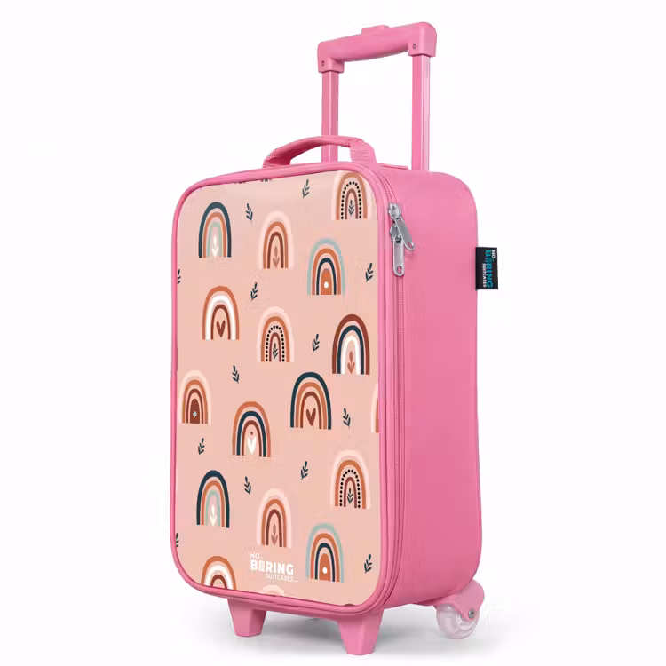 Valise enfant - Rose - Motif arc-en-ciel rose — 8