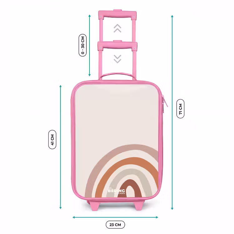 Valise enfant - Rose - Naturel arc-en-ciel brut — 6