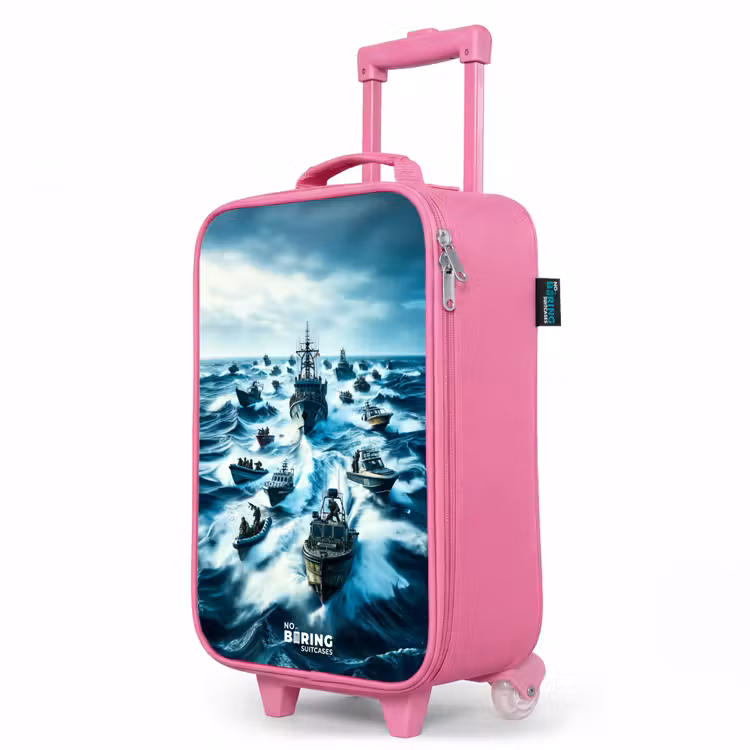 Valise enfant - Rose - Navires en mer — 8