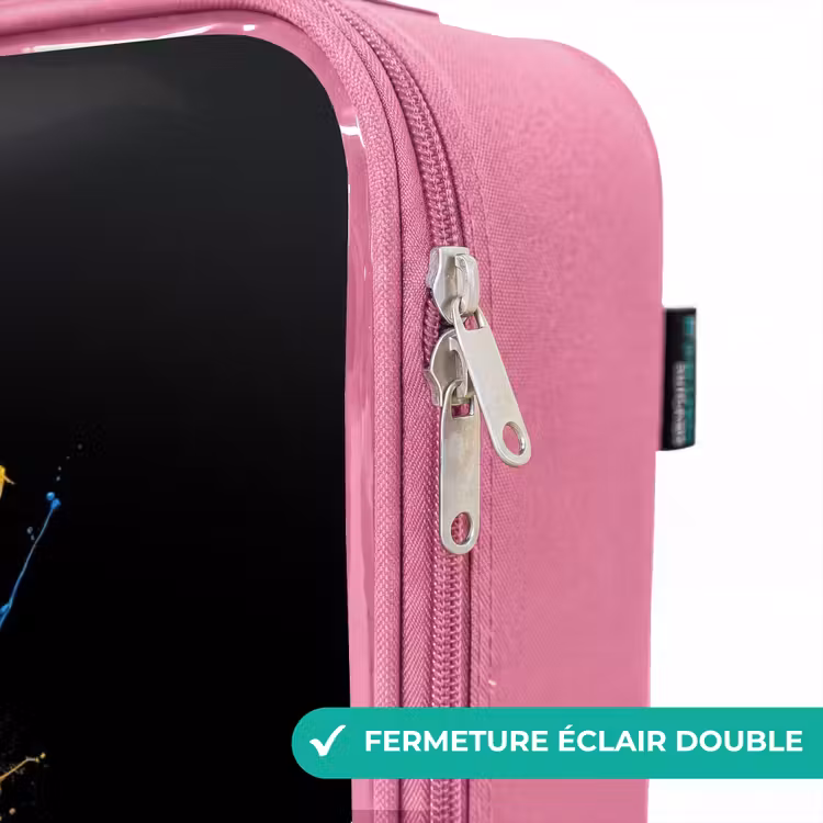 Valise enfant - Rose - Perroquet coloré — 7