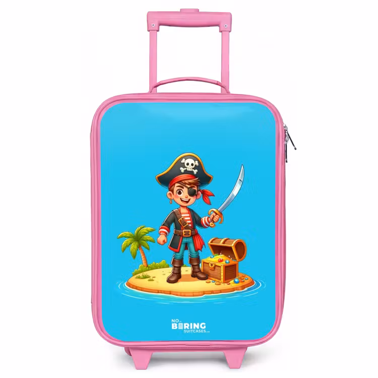 Valise enfant - Rose - Pirate prêt à piller — 1