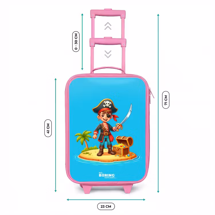 Valise enfant - Rose - Pirate prêt à piller — 6