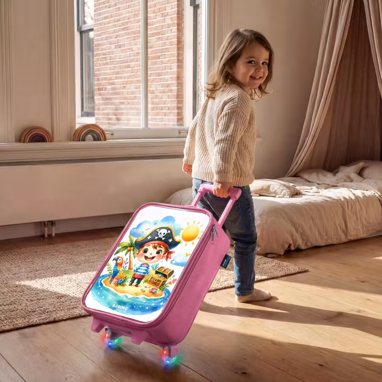 Valise enfant - Rose - Pirate sur une île — 2