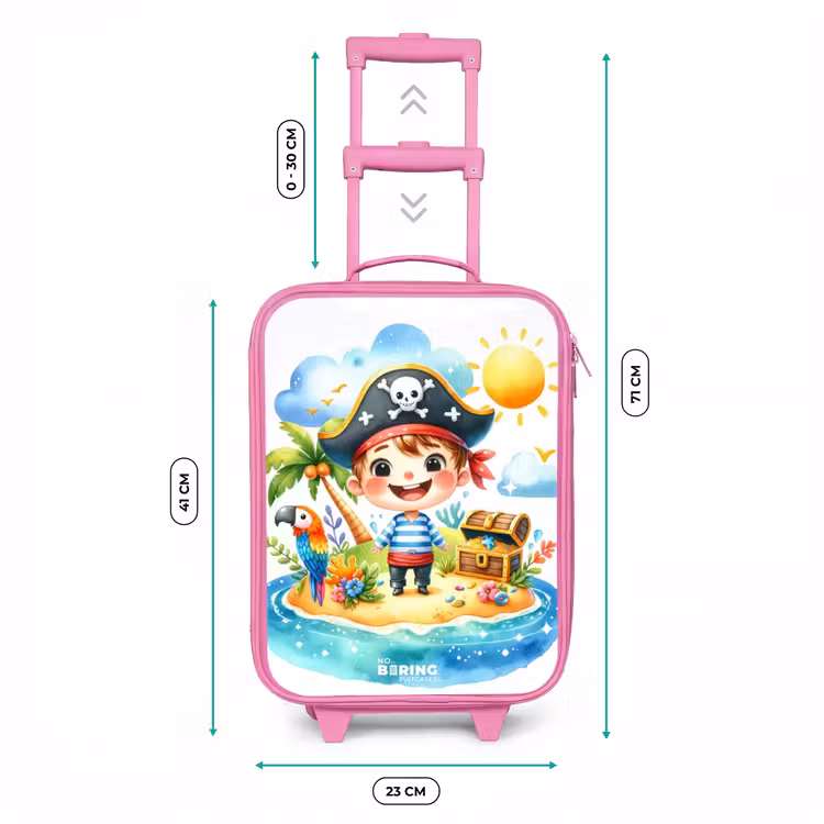 Valise enfant - Rose - Pirate sur une île — 6