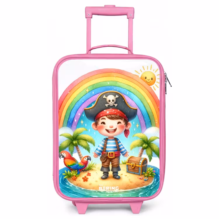 Valise enfant - Rose - Pirate sur une île au trésor — 1