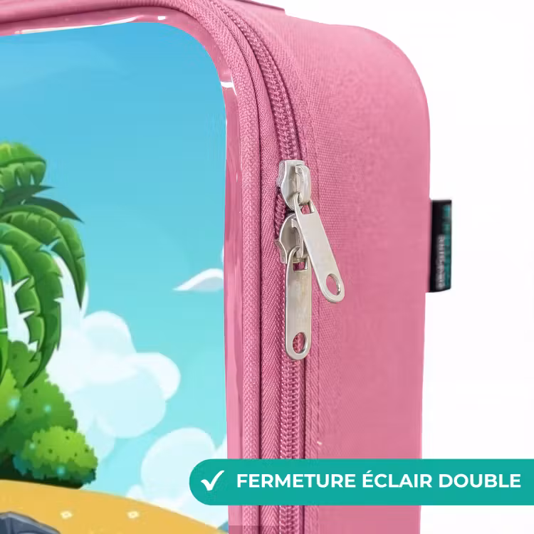 Valise enfant - Rose - Voilier sur l'océan — 7
