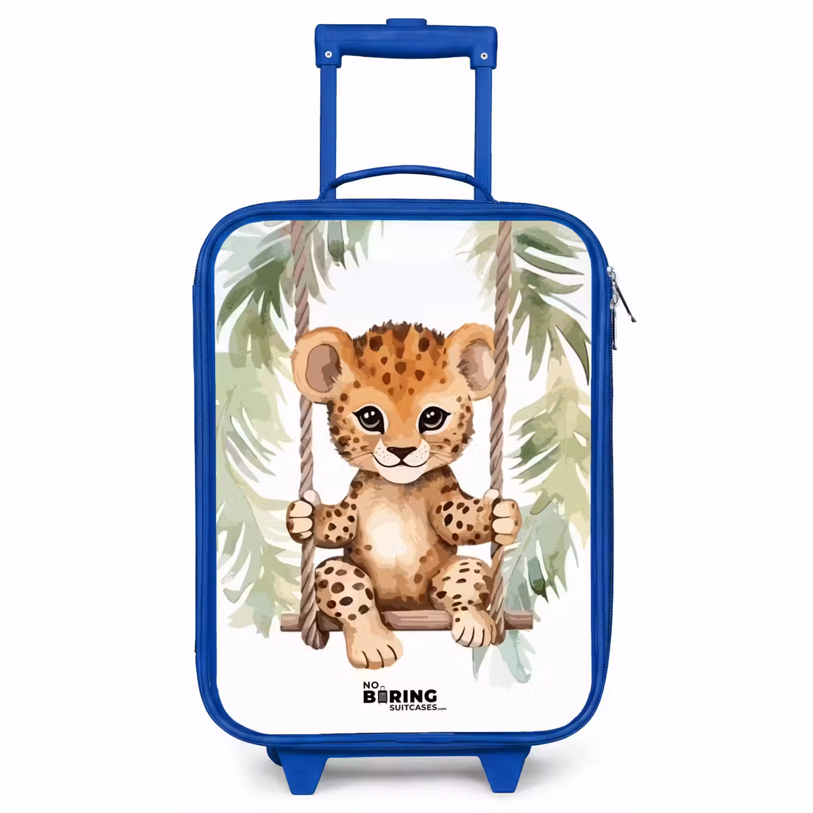 Valise enfant - Bleu - Levi léopard — 1