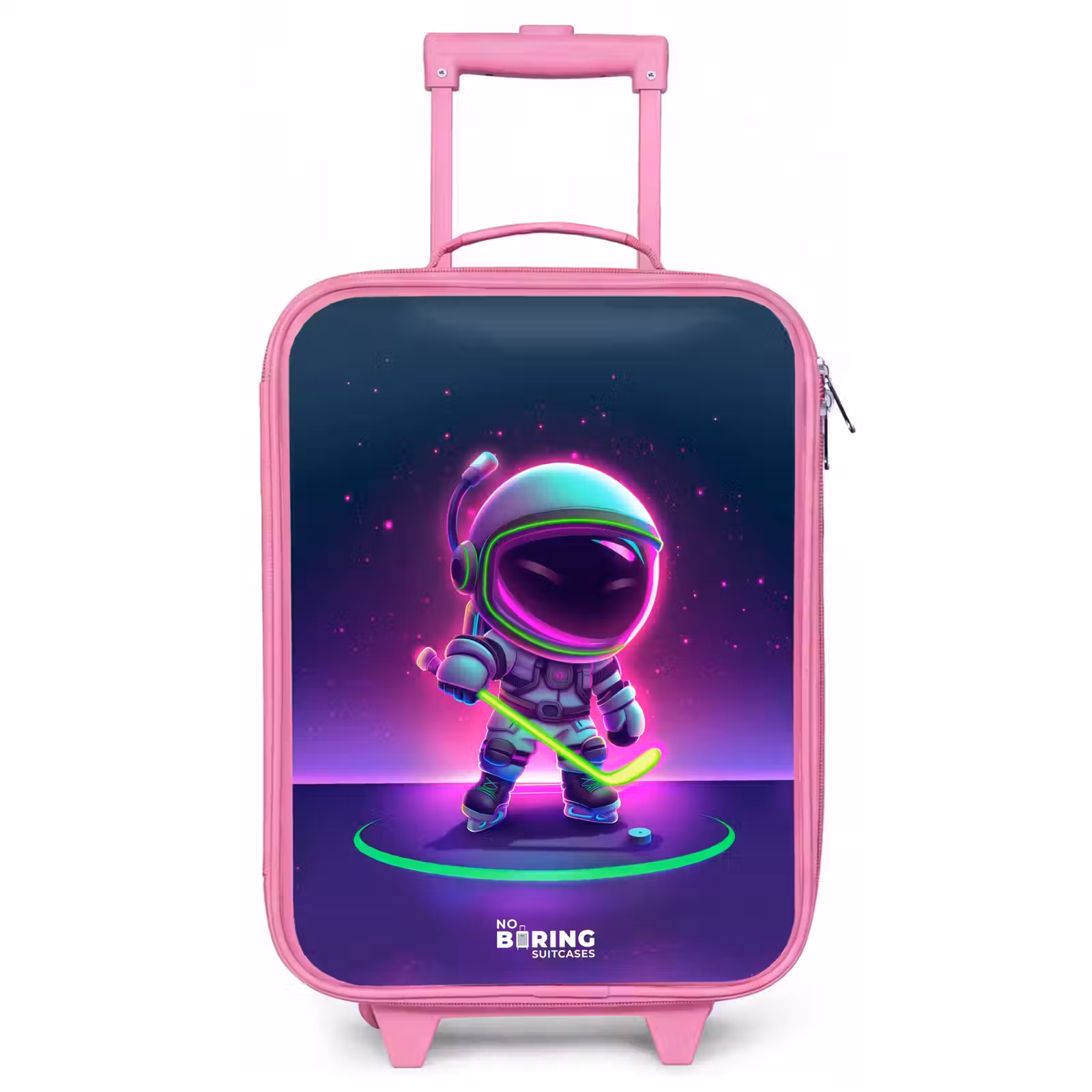 Valise enfant - Rose - Hockey dans l'espace — 1