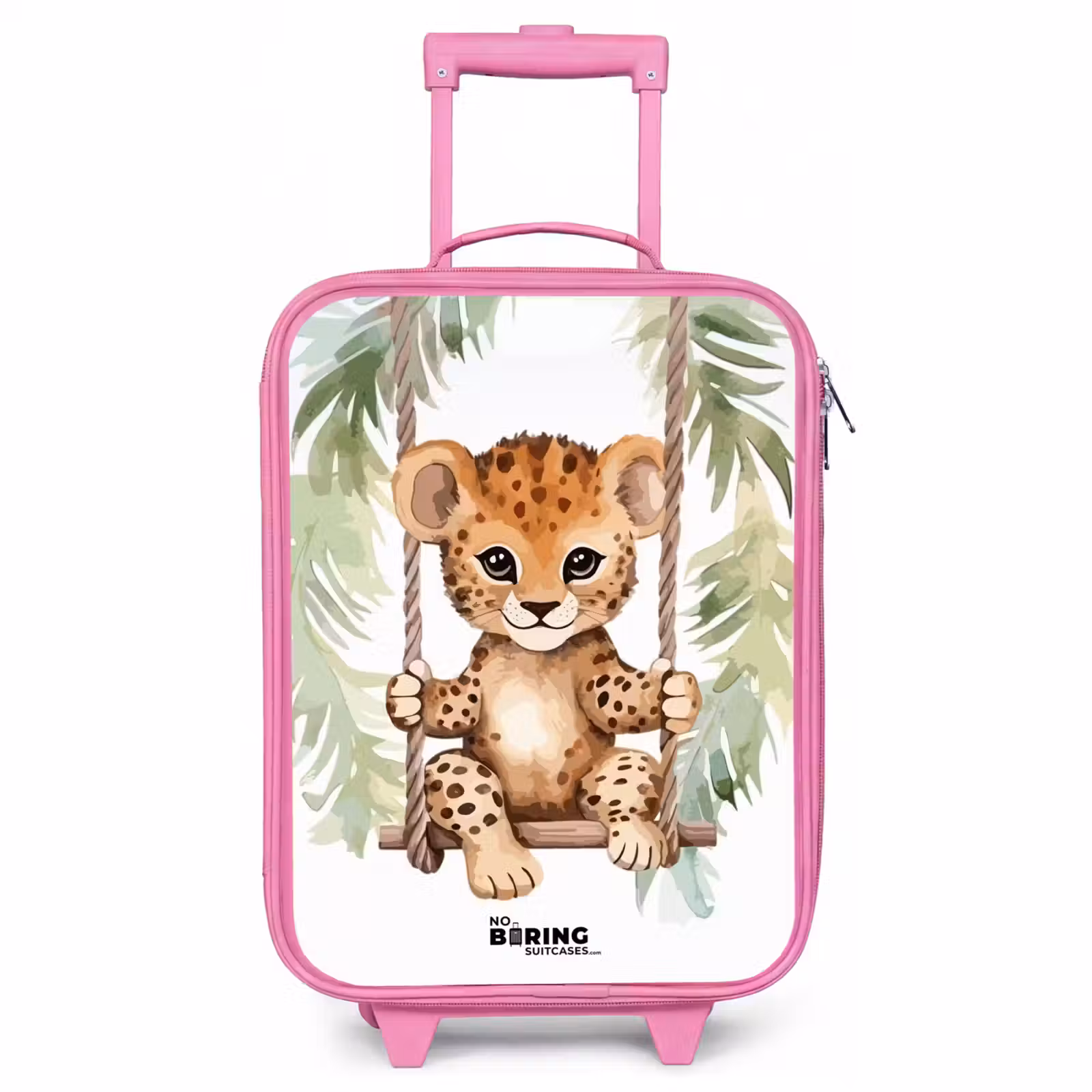 Valise enfant - Rose - Levi léopard — 1