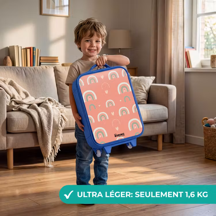 Valise enfant - Bleu - Arcs de couleur du corail — 3