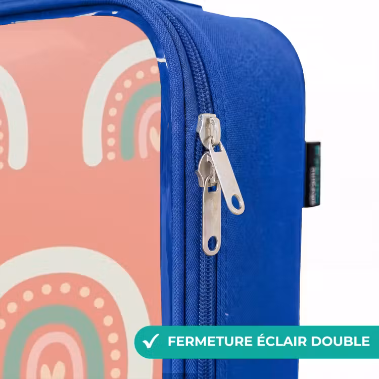 Valise enfant - Bleu - Arcs de couleur du corail — 7