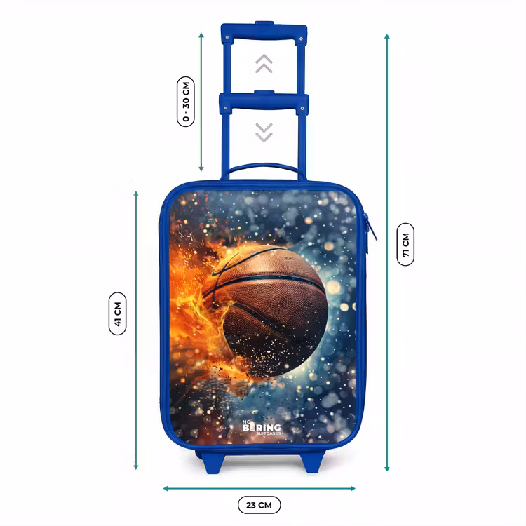 Valise enfant - Bleu - Basket-ball en pleine effervescence — 6