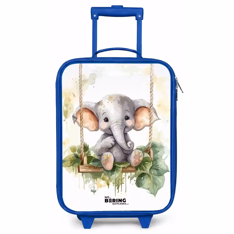 Valise enfant - Bleu - Éléphant d'Onno — 1