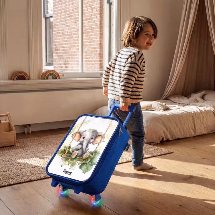 Valise enfant - Bleu - Éléphant d'Onno — 2
