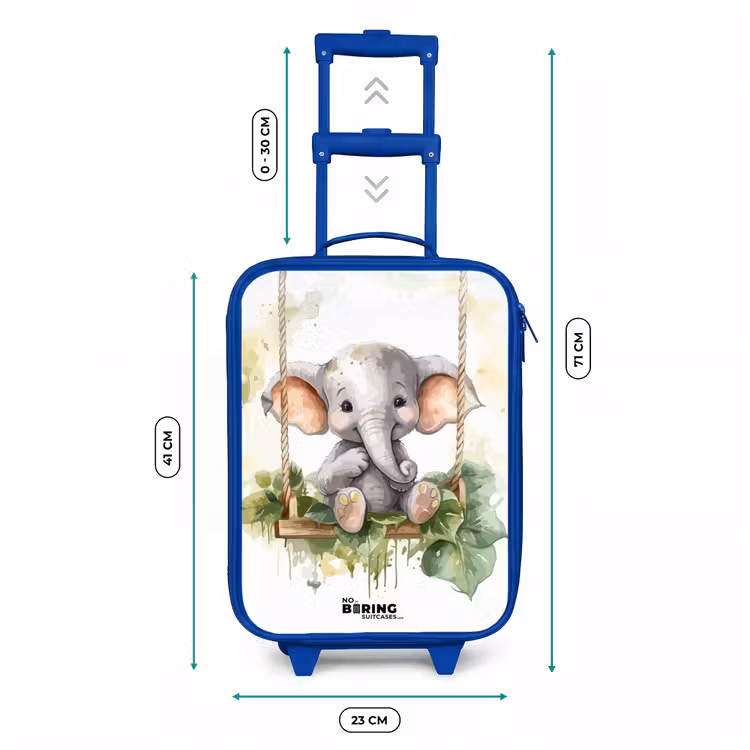Valise enfant - Bleu - Éléphant d'Onno — 6