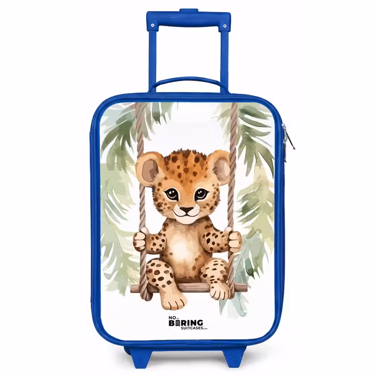 Valise enfant - Bleu - Levi léopard — 1