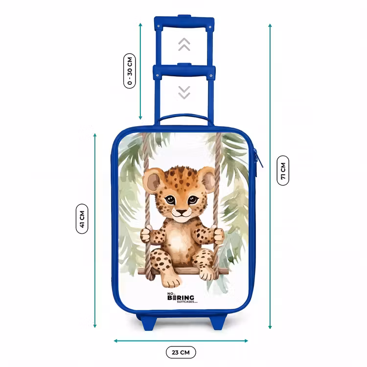 Valise enfant - Bleu - Levi léopard — 6