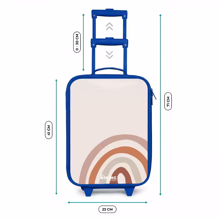Valise enfant - Bleu - Naturel arc-en-ciel brut — 6