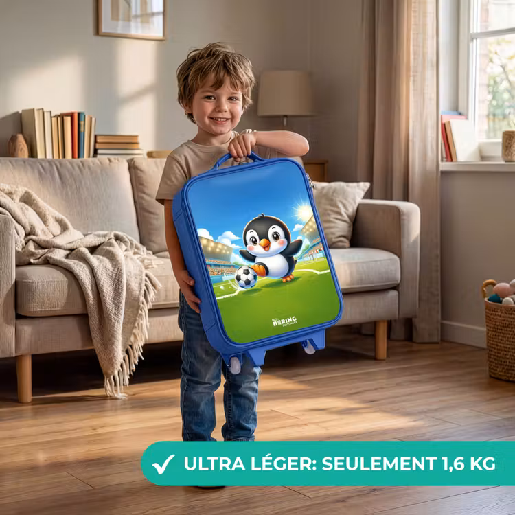 Valise enfant - Bleu - Pénalité pingouin — 3