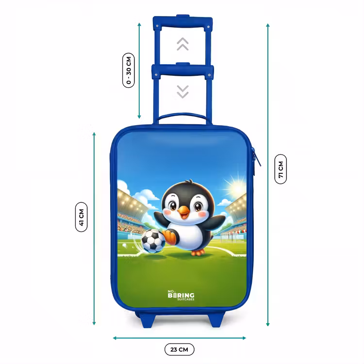 Valise enfant - Bleu - Pénalité pingouin — 6