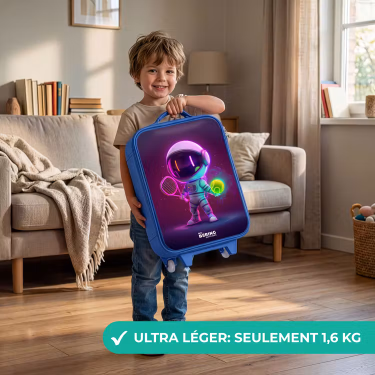 Valise enfant - Bleu - Tennis de l'espace — 3