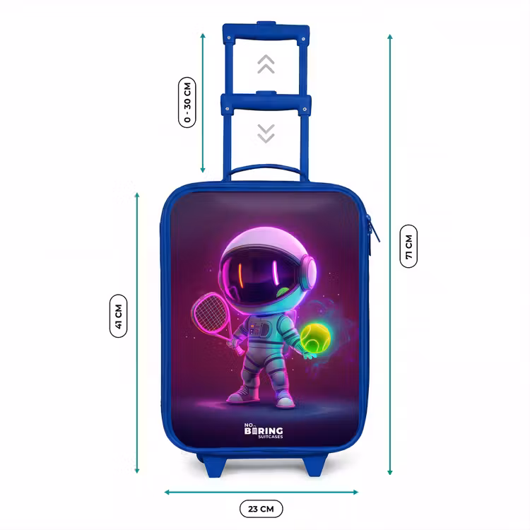 Valise enfant - Bleu - Tennis de l'espace — 6