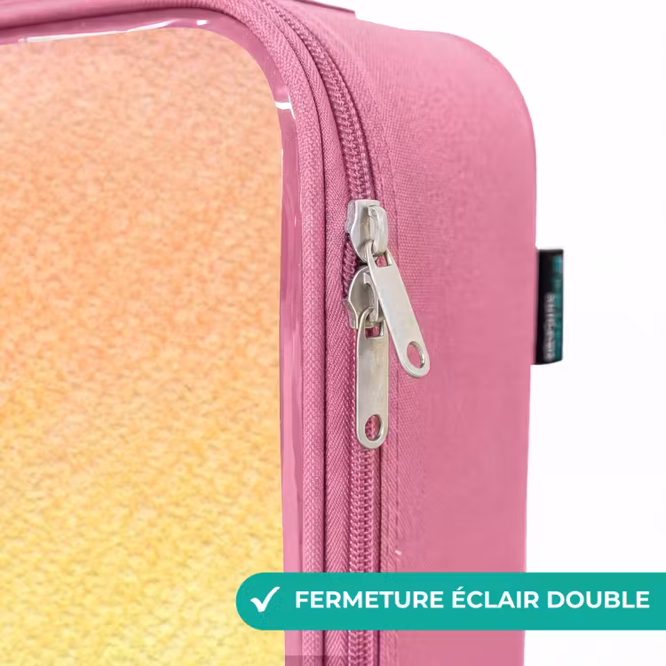 Valise enfant - Rose - Arc-en-ciel pastel à la craie — 7