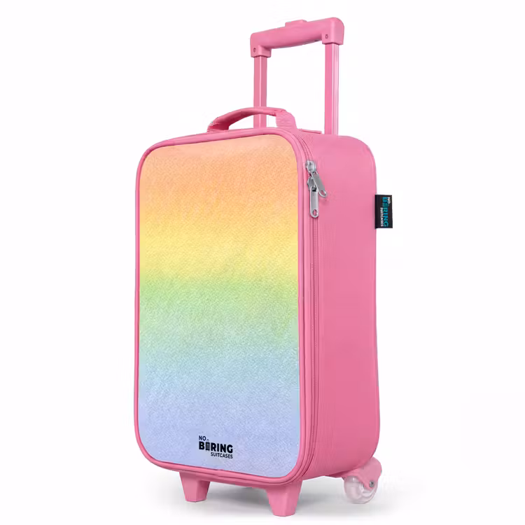 Valise enfant - Rose - Arc-en-ciel pastel à la craie — 8