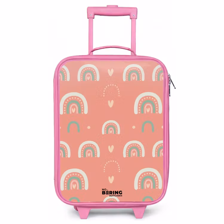 Valise enfant - Rose - Arcs de couleur du corail — 1