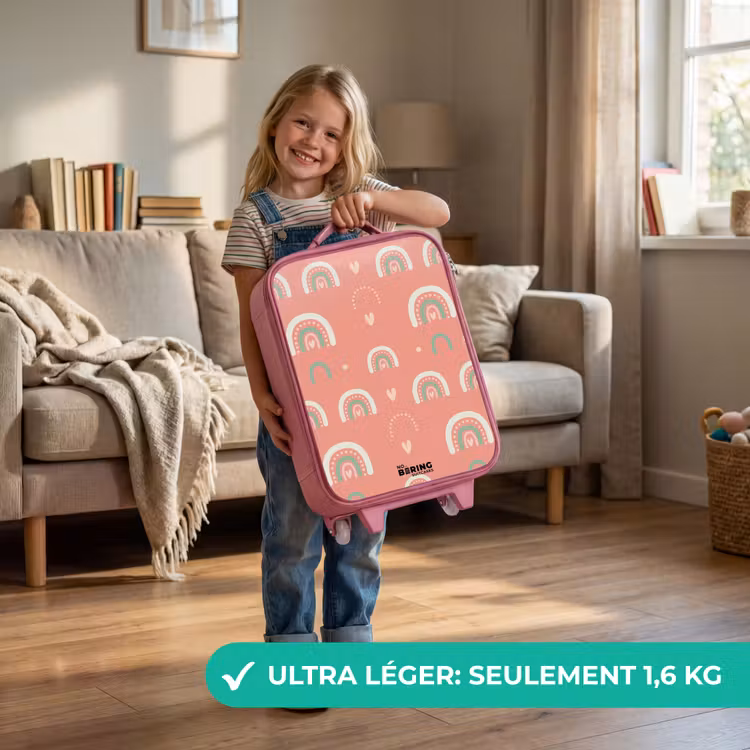 Valise enfant - Rose - Arcs de couleur du corail — 3