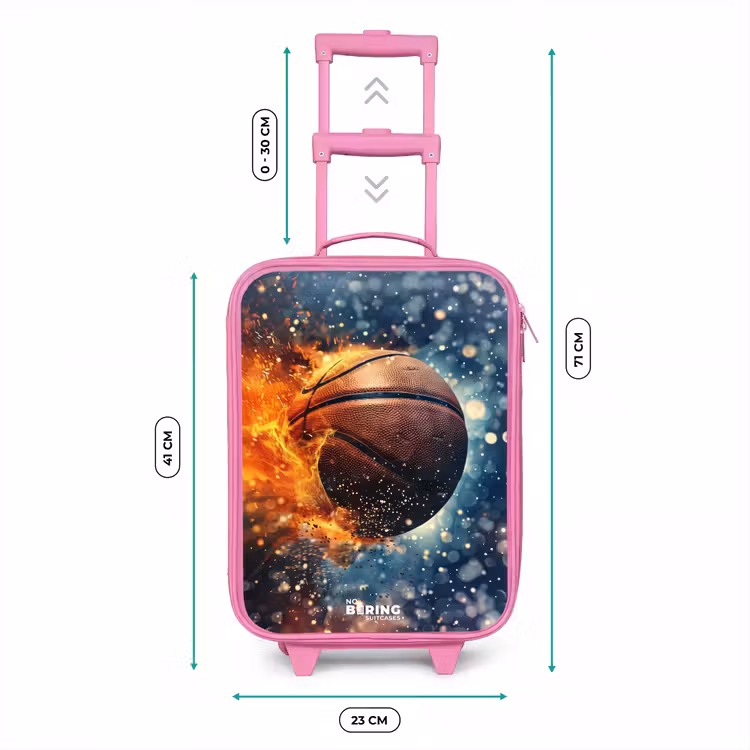 Valise enfant - Rose - Basket-ball en pleine effervescence — 6