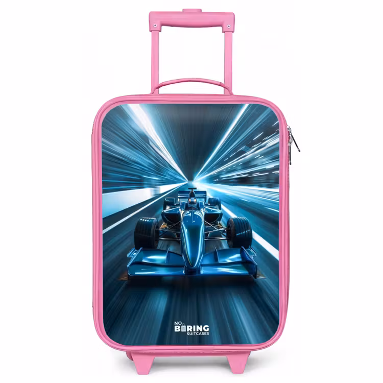 Valise enfant - Rose - Bleu flamboyant — 1
