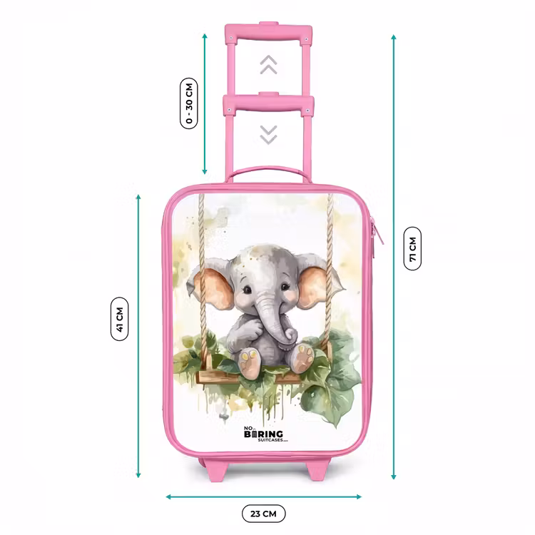Valise enfant - Rose - Éléphant d'Onno — 6