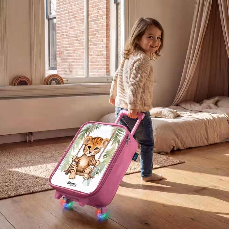 Valise enfant - Rose - Levi léopard — 2