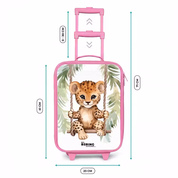 Valise enfant - Rose - Levi léopard — 6