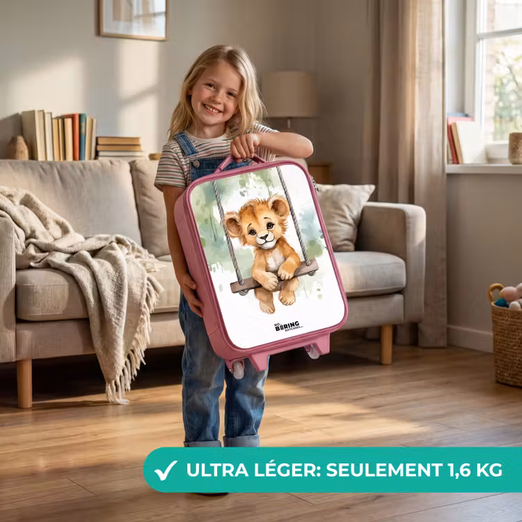 Valise enfant - Rose - Lucas lion — 3