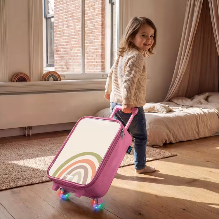 Valise enfant - Rose - Pastel arc-en-ciel brut — 2