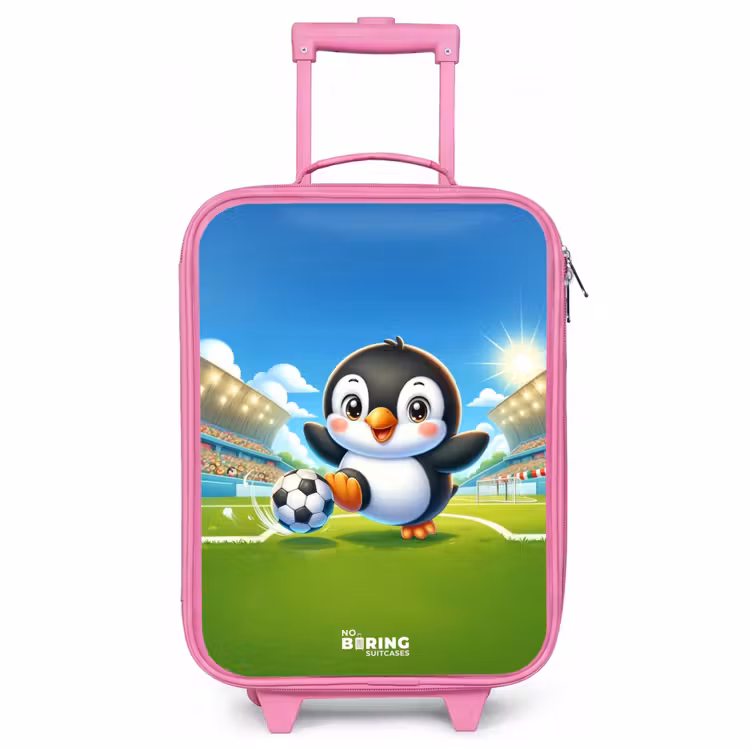 Valise enfant - Rose - Pénalité pingouin — 1