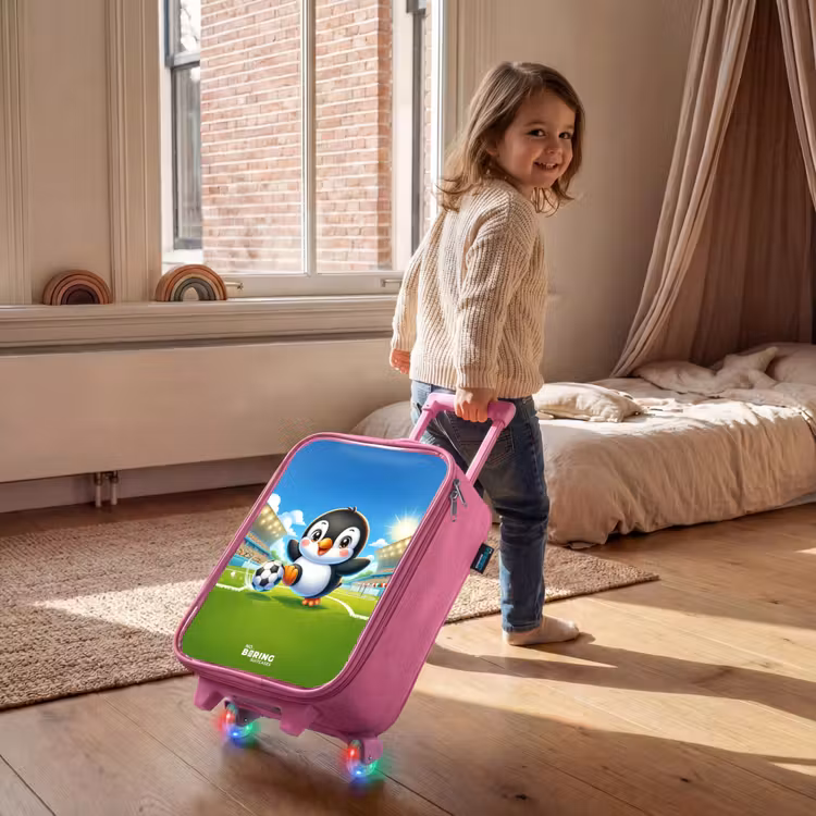 Valise enfant - Rose - Pénalité pingouin — 2