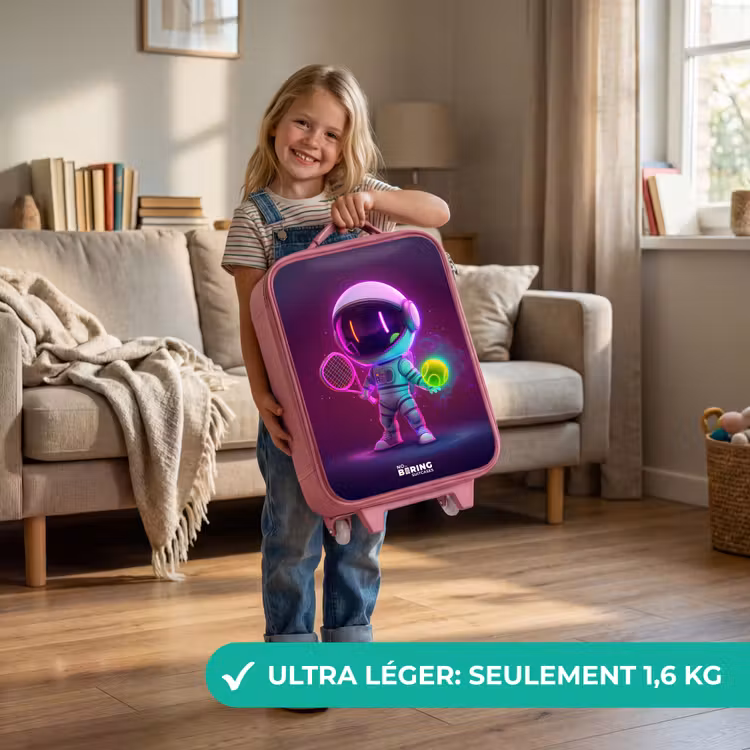 Valise enfant - Rose - Tennis de l'espace — 3