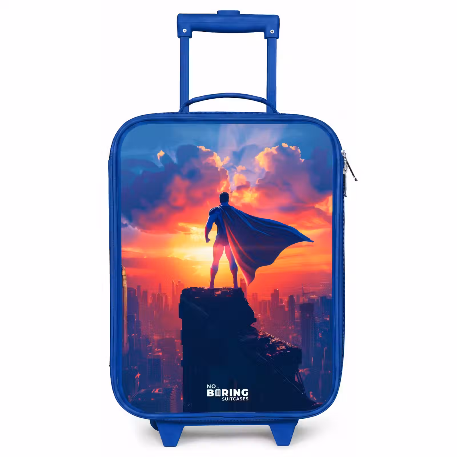 Valise enfant - Bleu - Super-héros des gratte-ciel — 1
