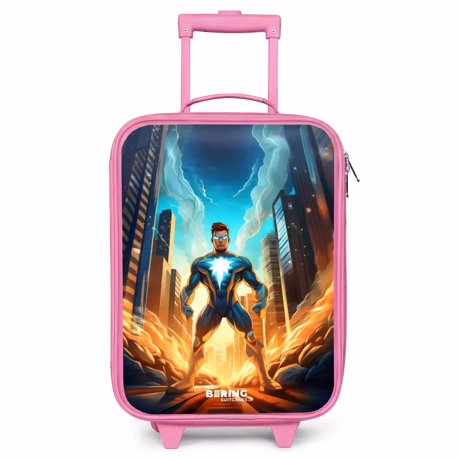 Valise enfant - Rose - Super-héros de la ville — 1