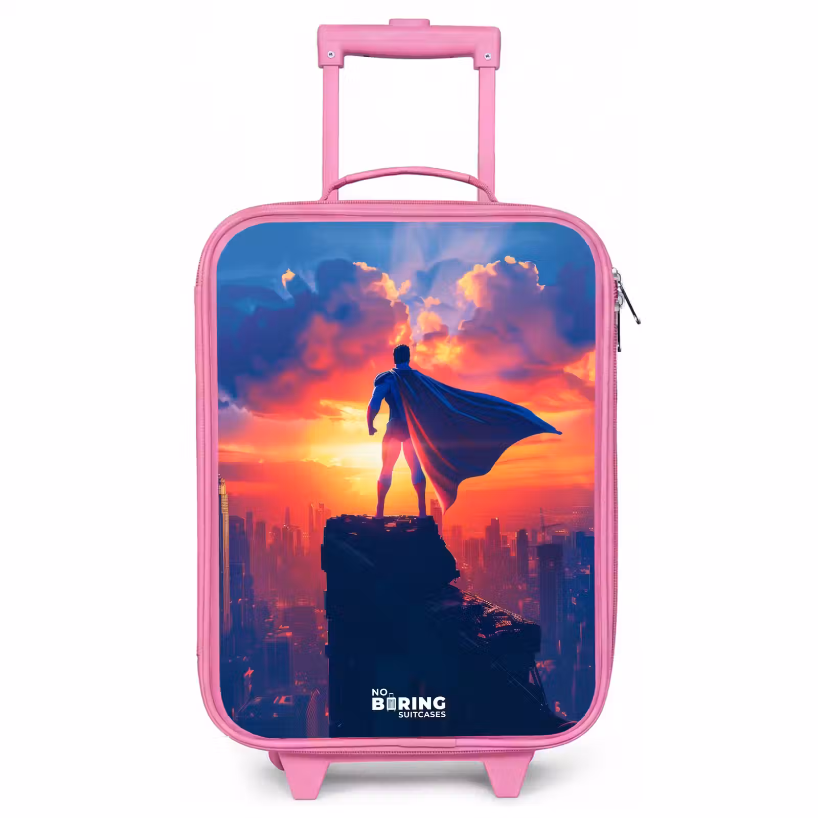 Valise enfant - Rose - Super-héros des gratte-ciel — 1