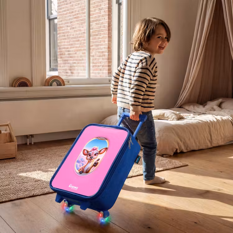 Valise enfant - Bleu - Cerf parmi les nuages — 2