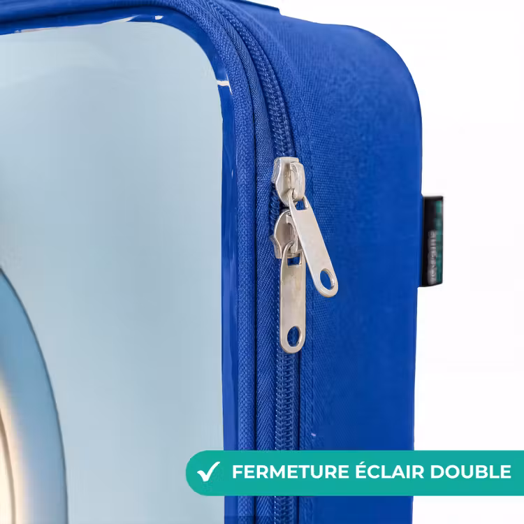 Valise enfant - Bleu - Dino depuis le hublot d'un avion — 7