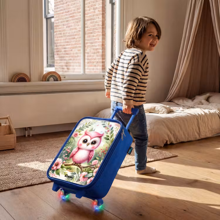Valise enfant - Bleu - Rose Raphaël — 2