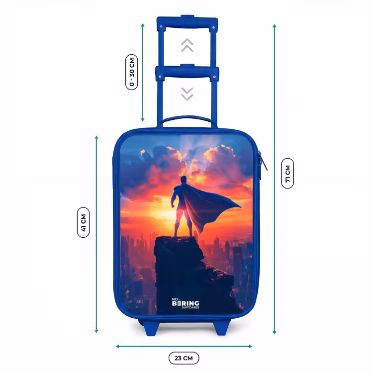 Valise enfant - Bleu - Super-héros des gratte-ciel — 6